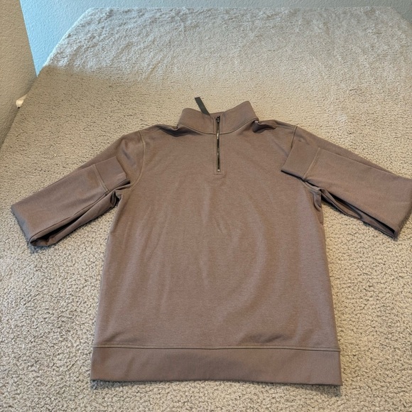 Vuori Other - Vuori Coronado Half  Zip Jacket Men’s Small Heather Brown Activewear V253